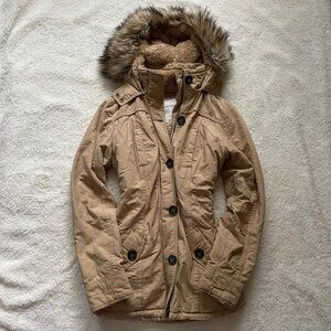 2000s Aeropostale Tan Parka Jacket